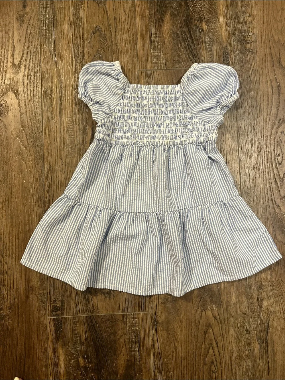 Old Navy Blue and White Striped Baby Dress